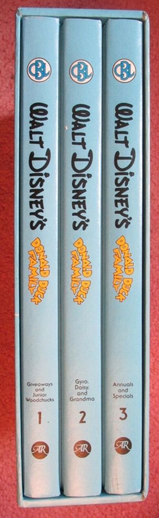 Walt Disney " S Donald Duck Family Carl Barks Library Set Vi 3 Volumes W/slipcase