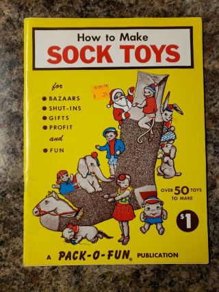 How To Make Sock Toys Vintage Book Nelson Knitting Company Over 50 Patterns