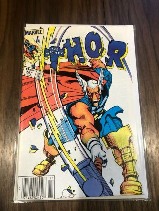 Thor 337 8.  5,  Vf,  Newsstand First Beta Ray Bill Appearance 1st App