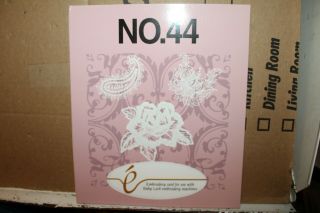 Vintage No.  44 Embroidery Card For Use With Baby Lock Machine Sewing Rare