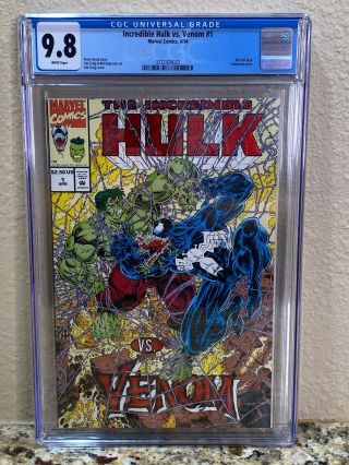 Incredible Hulk Vs.  Venom 1 Cgc 9.  8
