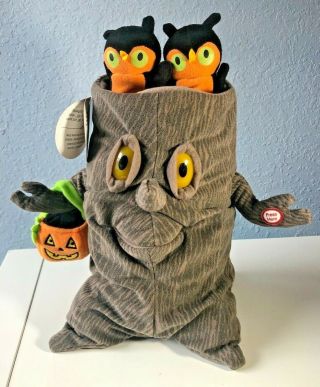Hallmark Singing Spooky Tree Plush Dancing Owls Halloween Addams Family Lights