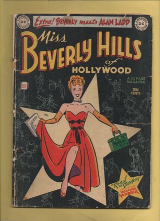 Miss Beverly Hills Of Hollywood 1 March - April 1949,  Dc,  1949 Series Gd -