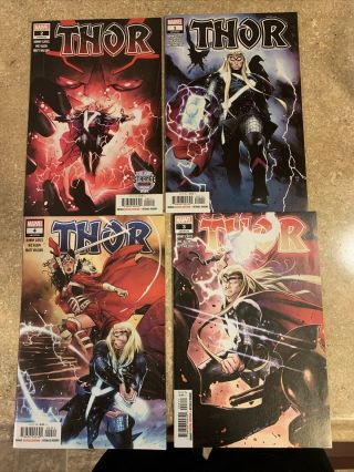 Thor 1,  2,  3,  4 First Print Set Marvel Comics 2020 Donny Cates Nic Klein