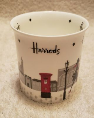HARRODS LONDON FINE BONE CHINA COFFEE CUP MUG - MADE IN ENGLAND 2