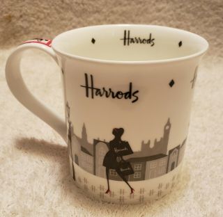 HARRODS LONDON FINE BONE CHINA COFFEE CUP MUG - MADE IN ENGLAND 3