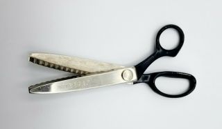 Vintage Wiss Cb7 Pinking Shears Sewing Craft Scissors Made In Usa