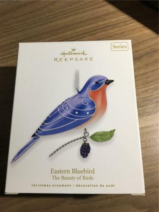 Hallmark Keepsake Ornament Mib Beauty Of The Birds Eastern Bluebird 2010 6th 6