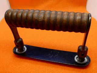 Vintage Singer Sewing Machine Bentwood Case Turned Wooden Handle Sn115