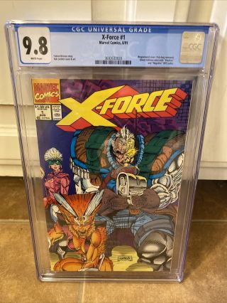 X - Force 1 1991,  Marvel Cable Deadpool Cgc 9.  8 Style Case