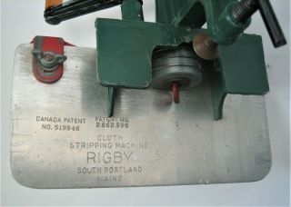 Rigby Cloth Stripping Machine No.  519846 - South Portland,  Maine