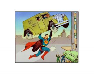Superman In Action Dc Comics/national Golden Age Style Sericel