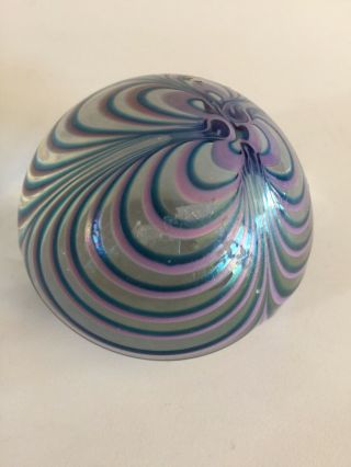 Vintage Studio Art Glass Ohio Paperweight - Signed Marvin L.  Thorp 1992