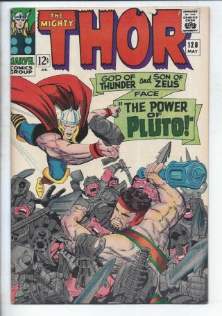 The Mighty Thor 128 (vf,  8.  5) Issue 128th Hercules & Pluto