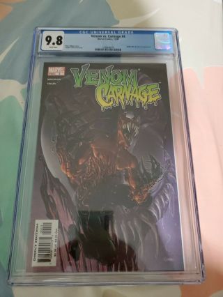 Venom Vs Carnage 4 Marvel 2004 1st Toxin Cover Appearance Clayton Crain Cgc 9.  8