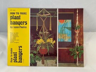 Vintage (1974) How To Make Plant Hangers Booklet
