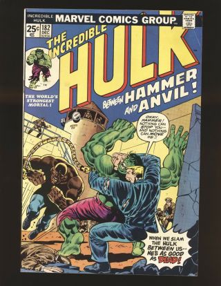 Incredible Hulk 182 Marvel Value Stamp Intact - 3rd Wolverine Vg/fine Cond.
