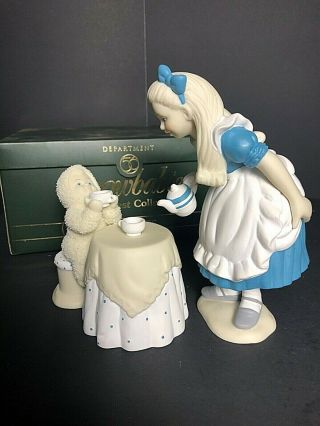 Dept 56 Snow Babies Alice In Wonderland Tea For Two