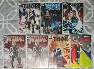 Thor 1,  3,  4,  5,  5,  6,  7 (2020) Donny Cates Nm Marvel Variant