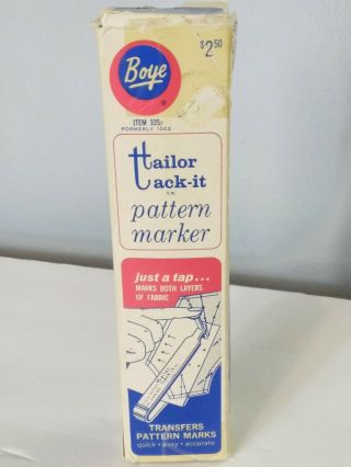 Vintage Tailor Tack - It Sewing Boye Transfers Pattern Marks Tool Paper