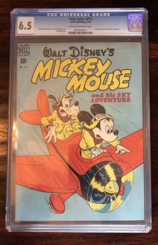 Walt Disney Comics Mickey Mouse Dell Four Color 2/49 Cgc