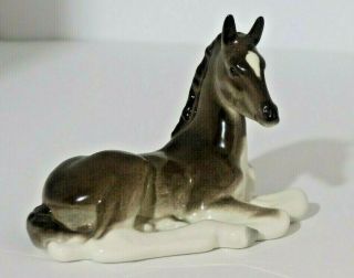 Vintage Lomonosov Ussr Horse Pony Figurine Porcelain 6  X 4  Ships Same Day