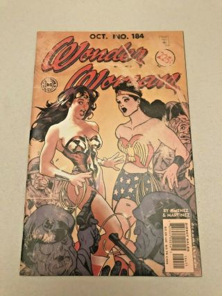 Wonder Woman 184 (nm) Cover And Art By Adam Hughes,  2002,  Tough To Find Cover
