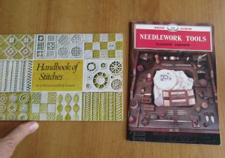 2 Ref.  Booklets,  Handbook Of Stitches,  Petersen & Svennas 1970; Needlework Tools