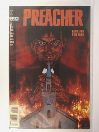Preacher Issue 1 Garth Ennis Steve Dillon First Appearance Jesse Custer 1995
