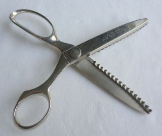 Vintage Wiss Pinking Shears Zigzag Scissors Cc7 Usa Sewing Crafts