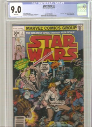 Star Wars 2 And 16 Cgc 9.  0 White Pages Key Books