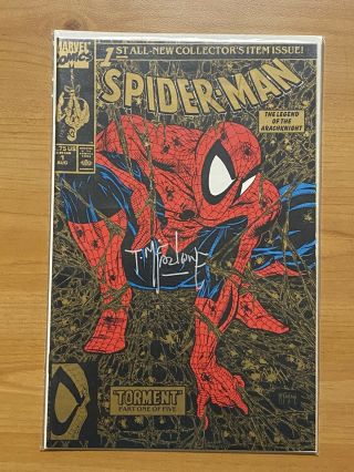 Signed Spider Man Vol 1 1 Marvel (gold Cover/collectors Edition) August 1990
