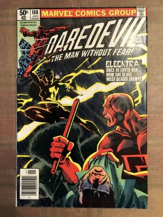 Daredevil 168 - 1981 - 1st Appearance Of Elektra -