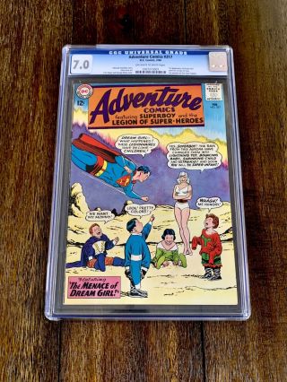 Adventure Comics 317 (cgc 7.  0) Ow/w Pages - 1st App Dream Girl (1964)