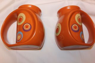 Miam - Miam Solar Orange Coffee Mug Cup By Chip Chipman Circle Mod Pop Art