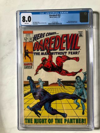 Daredevil 52 (may 1969,  Marvel) Cgc 8.  0