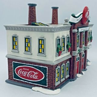 Department 56 Coca Cola Bottling Plant Snow Village Handpainted Ceramic 5469 - 0 2