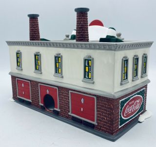 Department 56 Coca Cola Bottling Plant Snow Village Handpainted Ceramic 5469 - 0 3