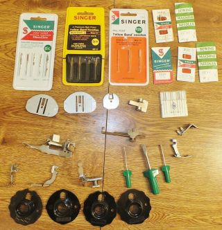 Vintage Singer Touch & Sew Attachments And Discs For Deluxe Zigzag Model 600