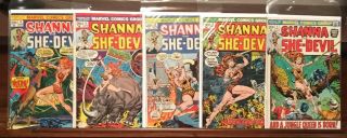 Shanna The She - Devil 1972 Series 1 2 3 4 5 Complete Set Full Run F - Vf 1st App.