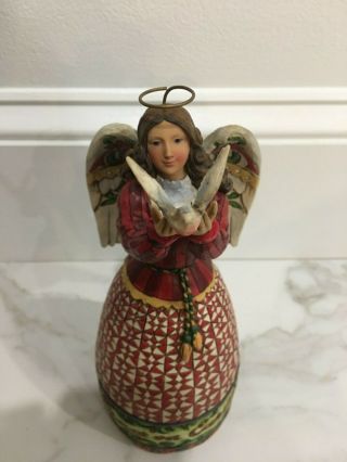 2006 Jim Shore " May Peace Fill Your Heart " Angel With Dove 4005273