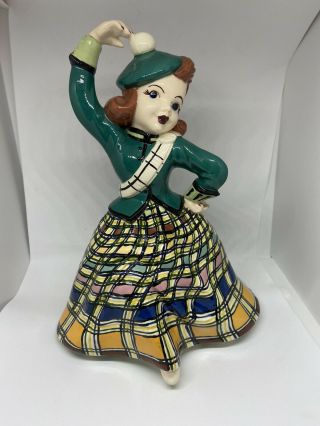 Mcm Holland Mold Highland Dancer Girl Irish Scottish Figurine Mid Century