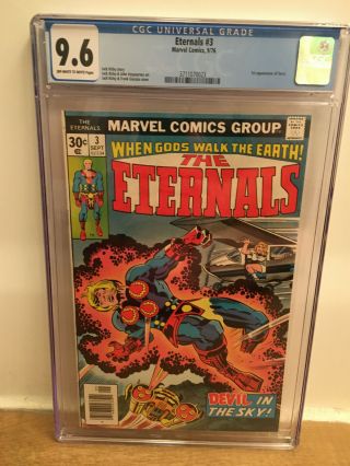 Eternals 3 Cgc 9.  6 Jack Kirby 1st Appearance Of Sersei Ow/w Pages
