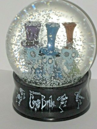 Tim Burton ' s Corpse Bride Zombie Gentlemen Snow Globe McFarlane Toys 3