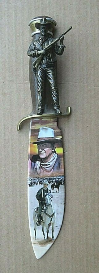John Wayne Knife From The Bradford Exchange No.  A1883 Fourth Issue - " The Duke "