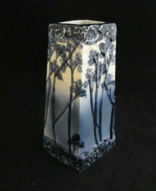 Gorgeous Hand Crafted Unique Ceramic Blue Vase by Unknown Artist 2