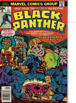 Black Panther 1 Princess Zanda Vg/f 1977 Glossy Kirby Art