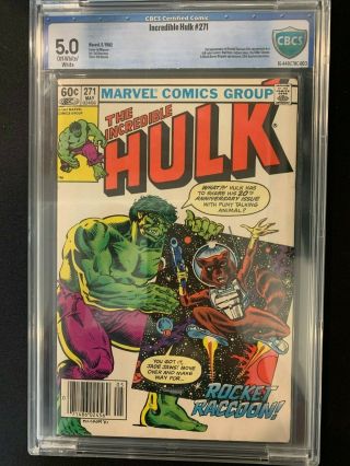 The Incredible Hulk 271 Cbcs 5.  0 Not Cgc - - 1st Appearance Of Rocket Raccoon