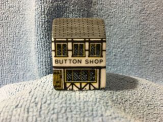 Vintage Jhb Bone China Birchcroft Button Shop Thimble Made In England
