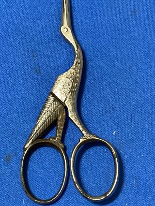 Antique Germany Bird Figural Sewing Scissors 3